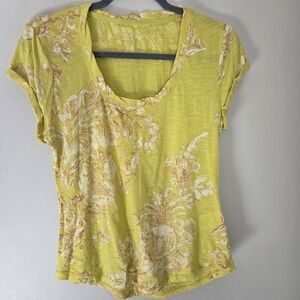 Anthropologie Pilcro Spring Time Floral T-Shirt